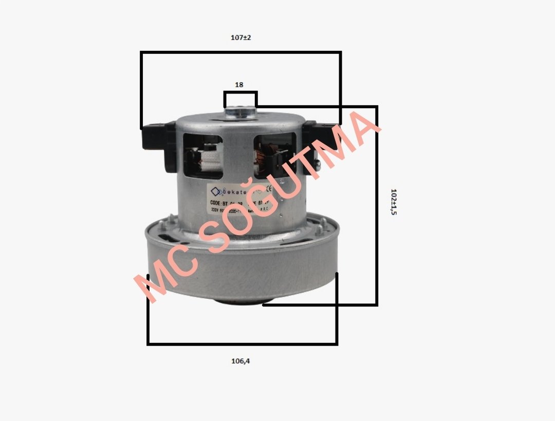 GARANTİSİZ BT29 SÜPÜRGE MOTORU HILIPS 432200699751 800W