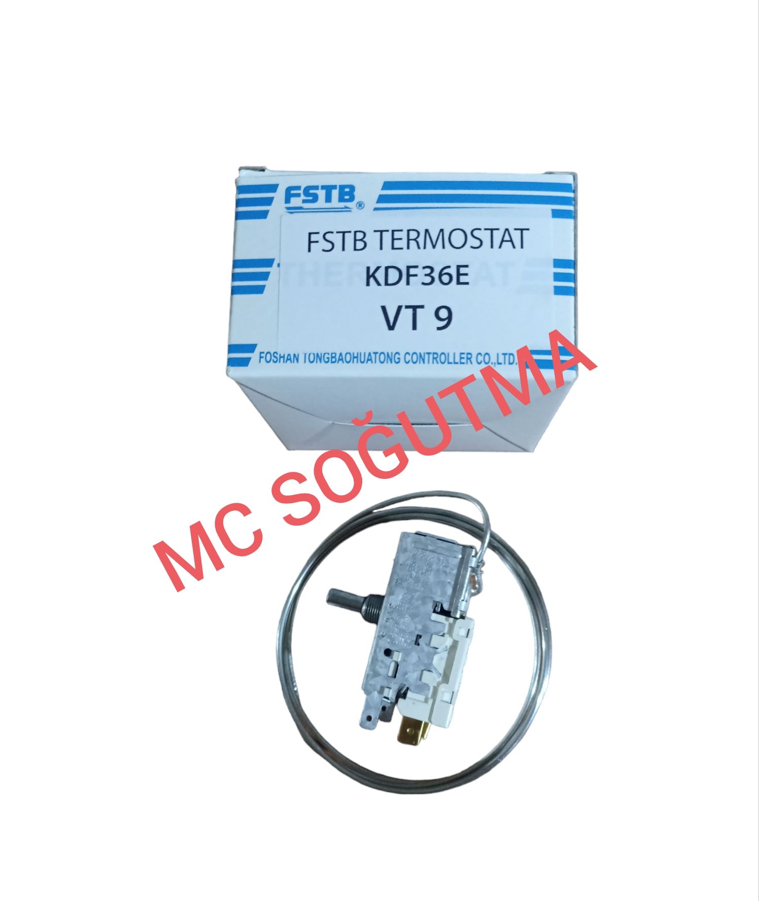 90CM MİNİ BUZDULABI UYUMLU FSTB VT9 TERMOSTAT ÇİFT KAPI KISA KUYRUK