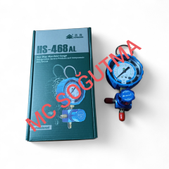 HONGSEN HS-468AL TEKLİ MANİFOLD R32/R410 HORTUMSUZ MAVİ