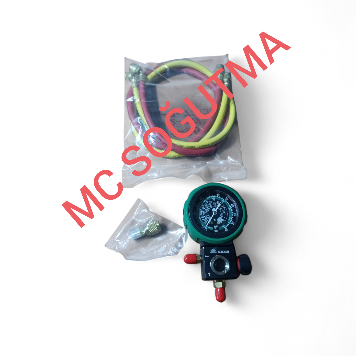 MANİFOLD HONGSEN HS-M480AH-36'' 90 CM HORTUMLU R22 R134 R404 R410 UYUMLU