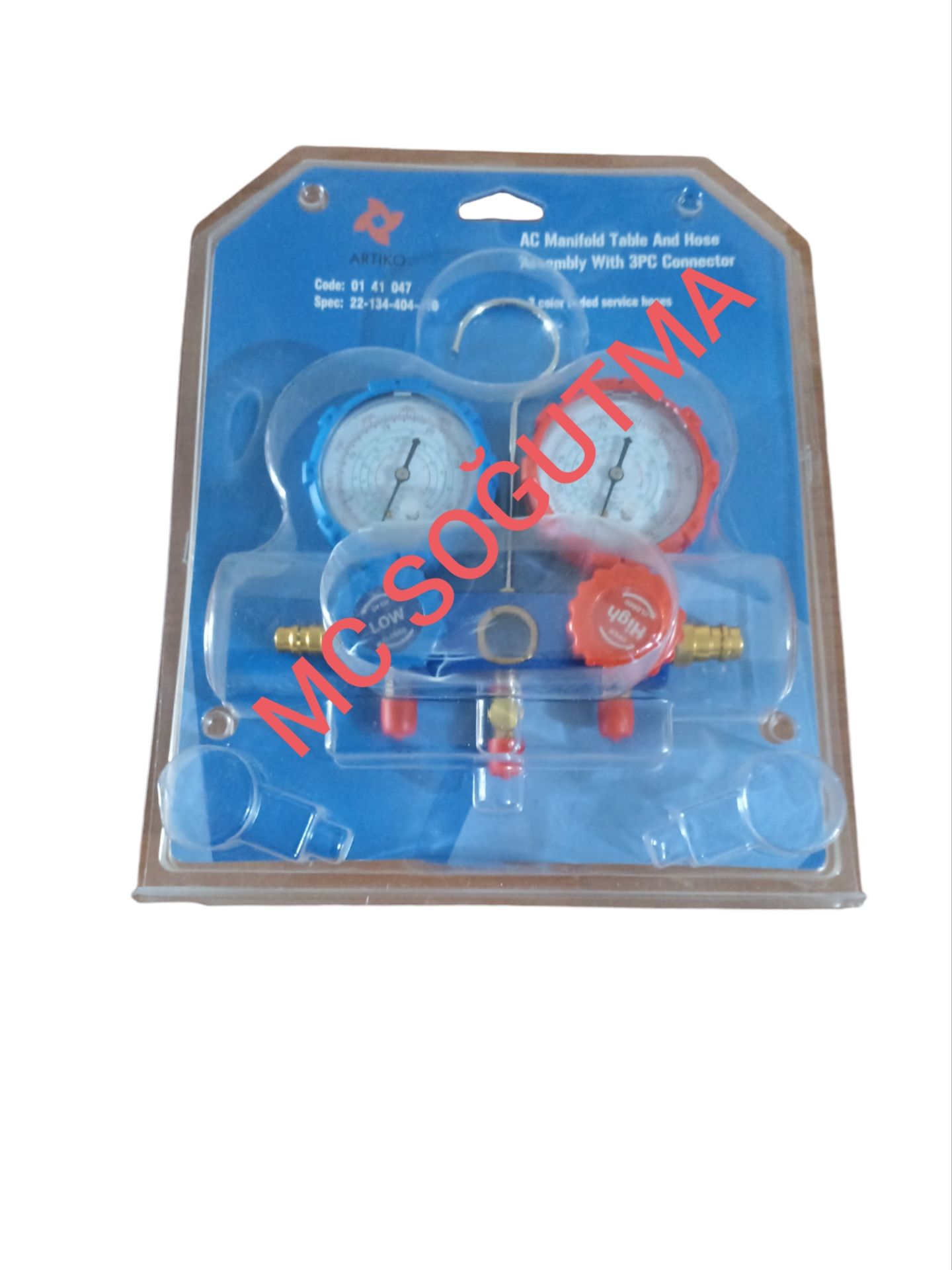 2Lİ MANİFOLD HORTUMLU (R-22/R410/R-134/R-404) CH BM2-8G