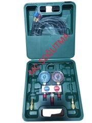 HONGSEN HS-M02 R22/R32/R410 Manifold Hortumlu
