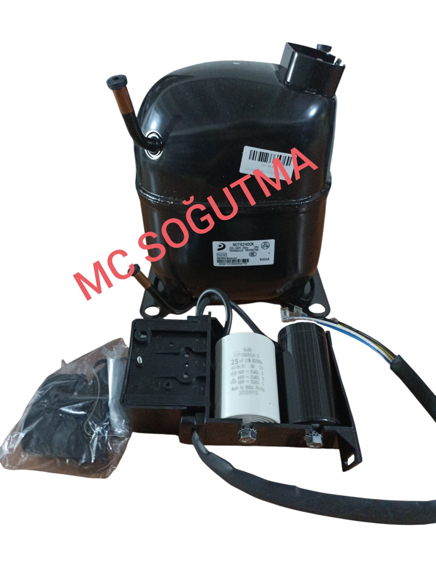 GARANTİSİZ  DONPER NCT6240CK 1-1/2HP 4800 WATT R404A KOMPRESÖR