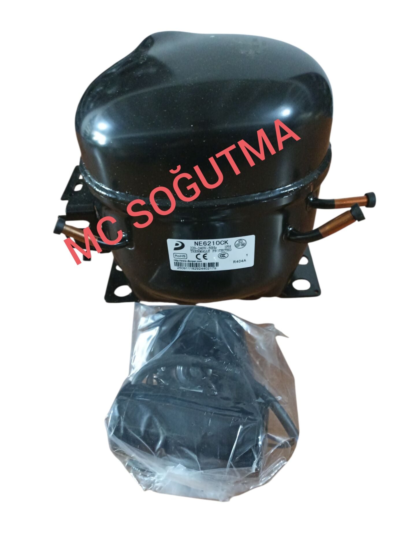GARANTİSİZ  DONPER NE6210CK 1/3HP 1250 WATT R404A KOMPRESÖR