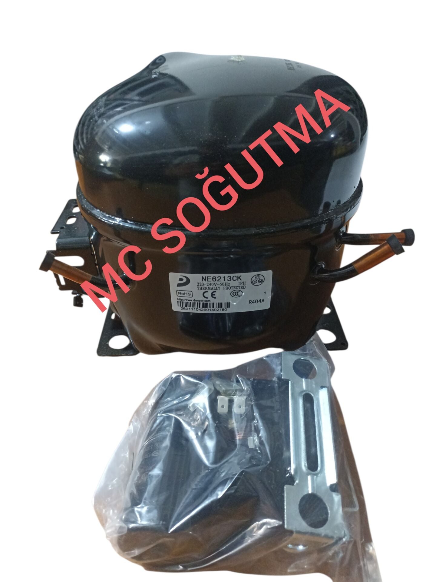 GARANTİSİZ  DONPER NE6213CK 1/2HP 1750 WATT R404A KOMPRESÖR
