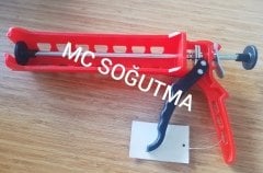 SİLİKON TABANCASI PLASTİK ZİMAK KIRMIZI