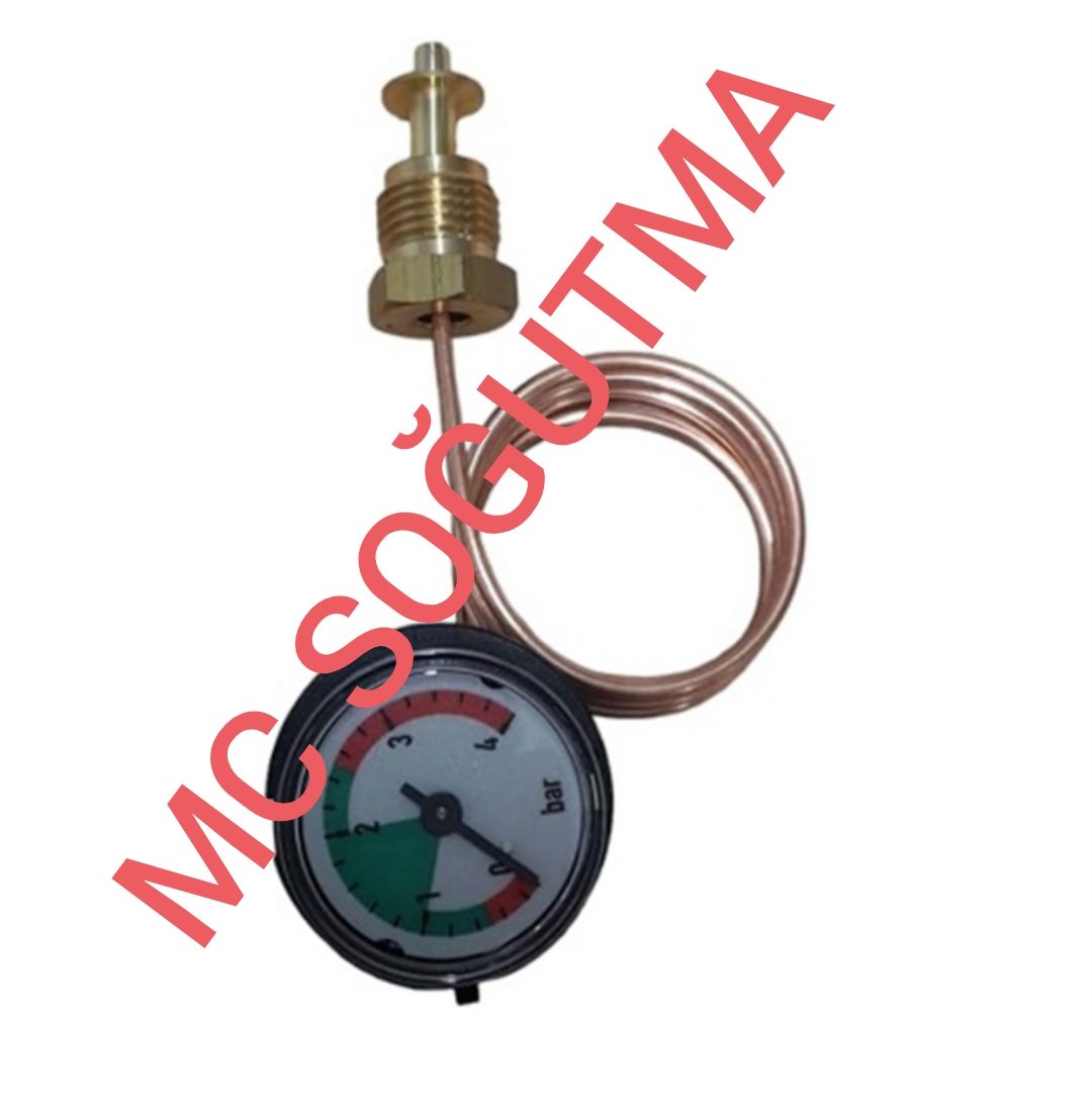 WIKA MANOMETRE BAYMAK YENİ-ALARKO TRENDY WARMHOUSE SANICA Ø27MM L:450MM GEAR G1/4 BAKIR BORU