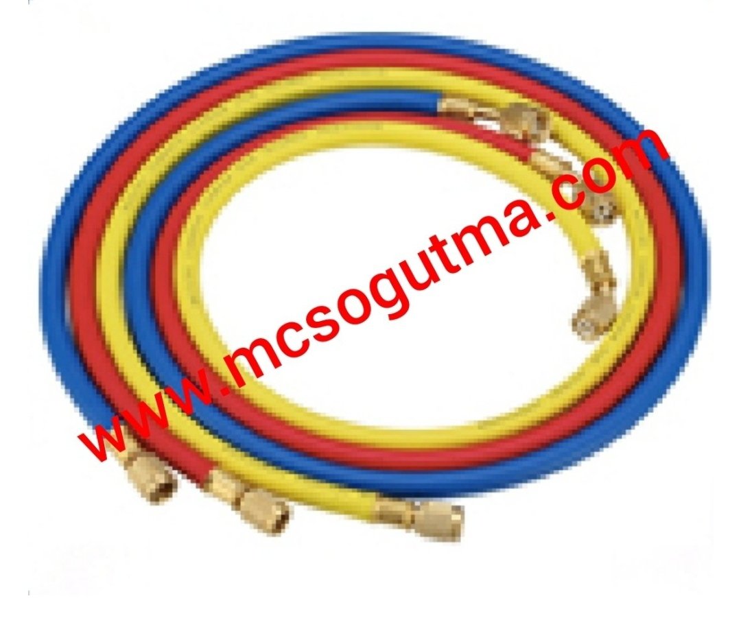 ÜÇLÜ TAKIM GAZ HORTUMU R134 R22 180CM