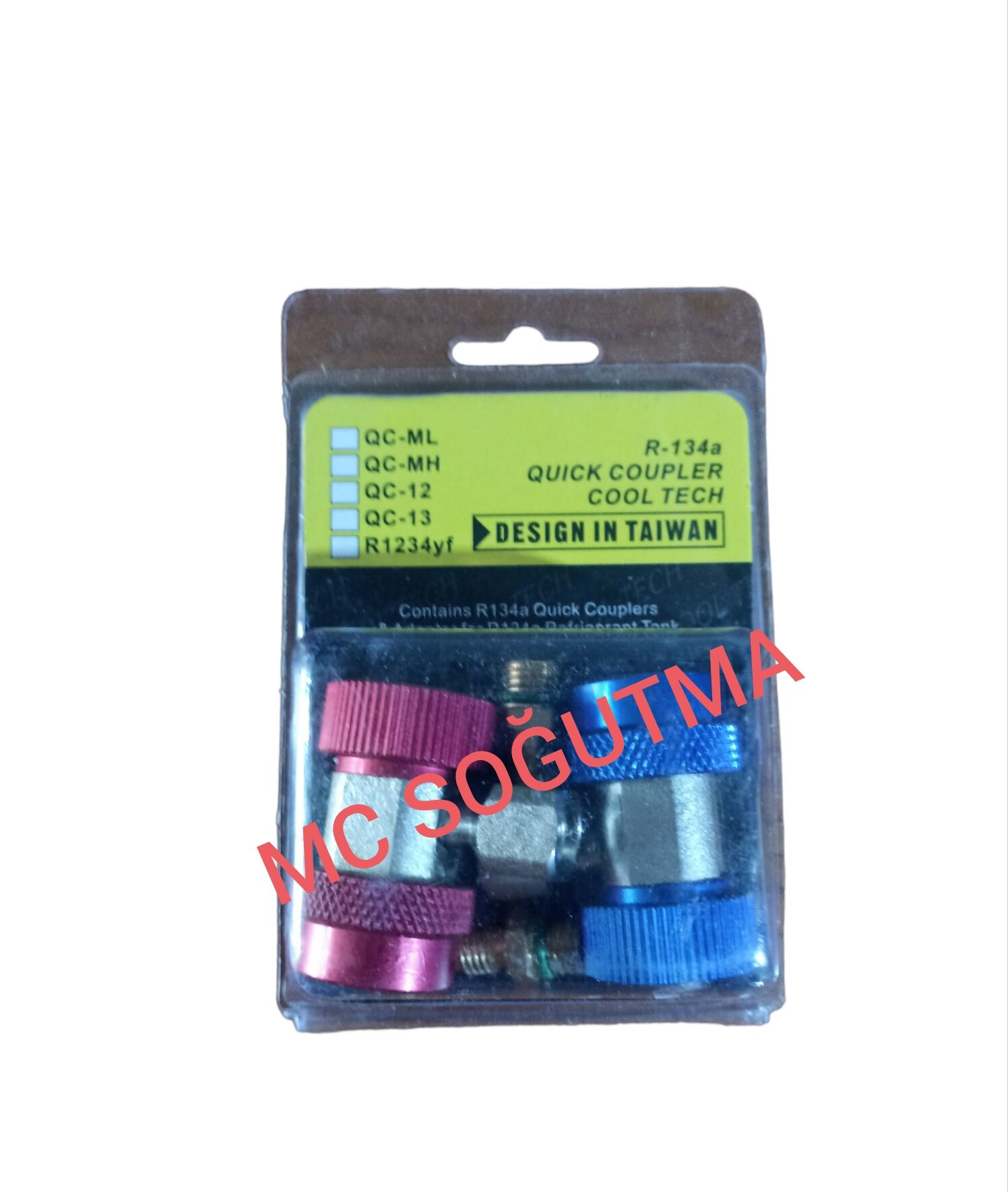 OTO GAZ ŞARJ APARATI R134A MAVİ KIRMIZI SET