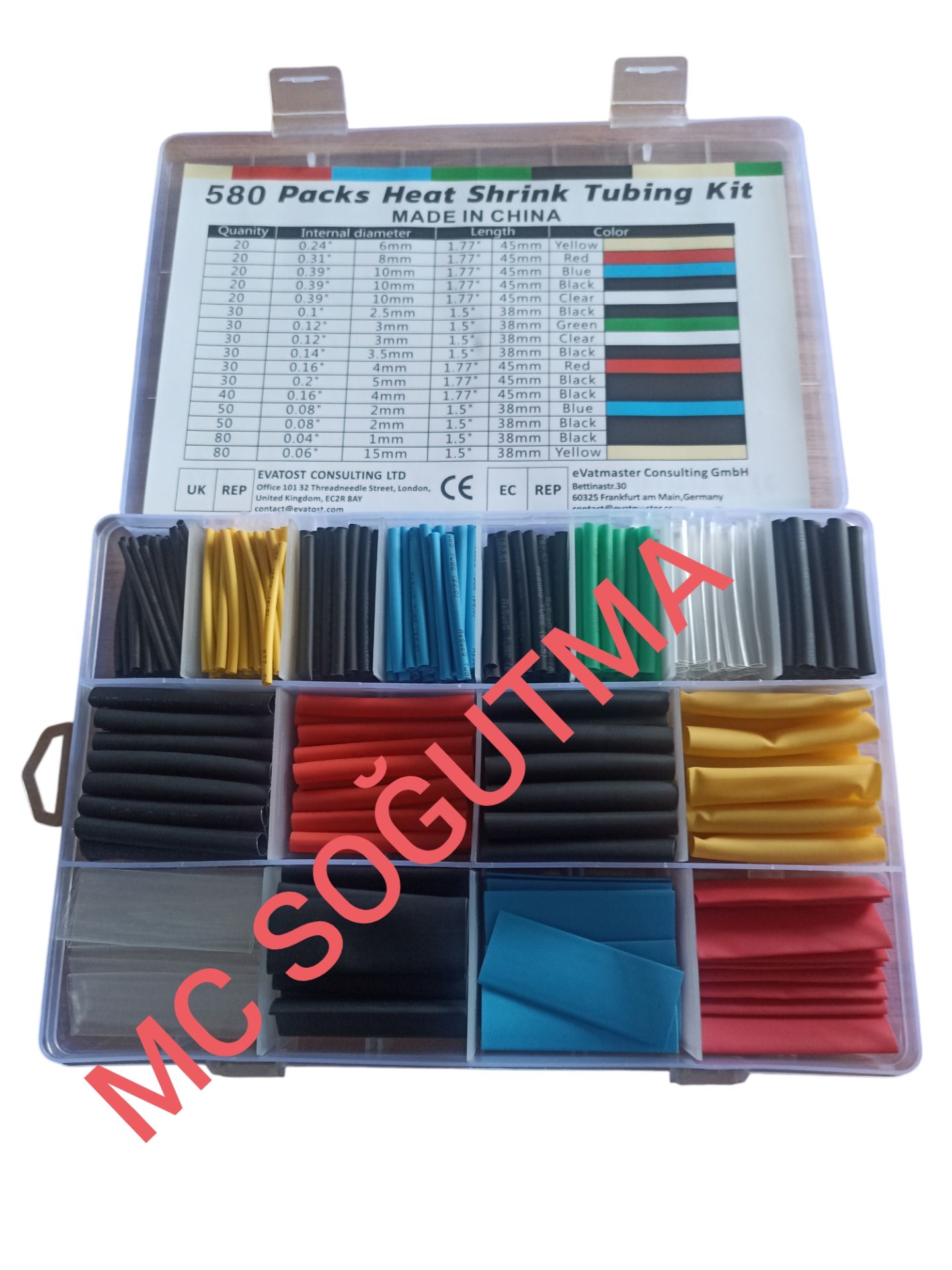 KABLO DARALAN MAKARON 45MM-38MM 580 ADETSET