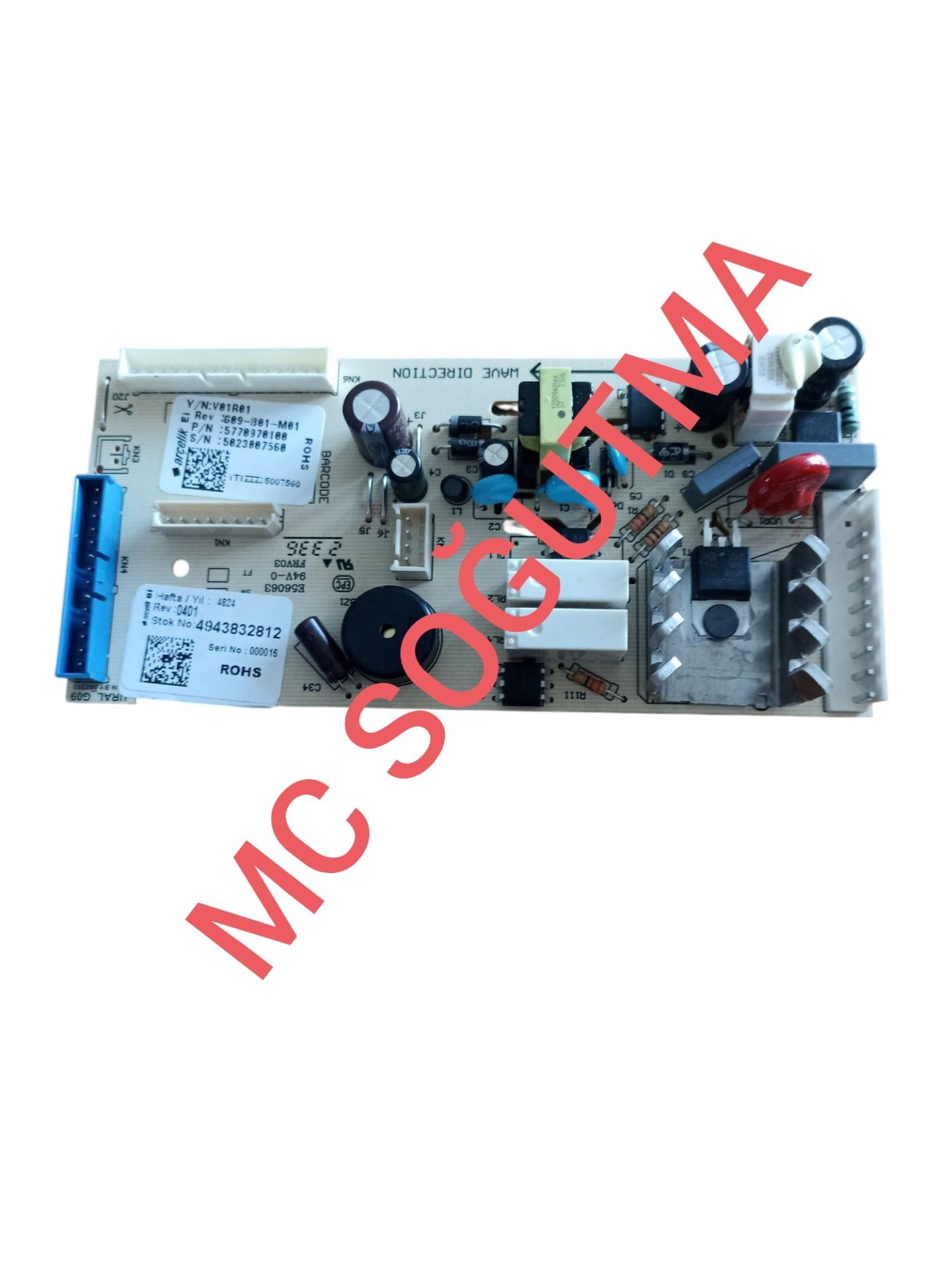 4943832812  ARÇELİK BUZDOLABI ELEKTRONIK KART