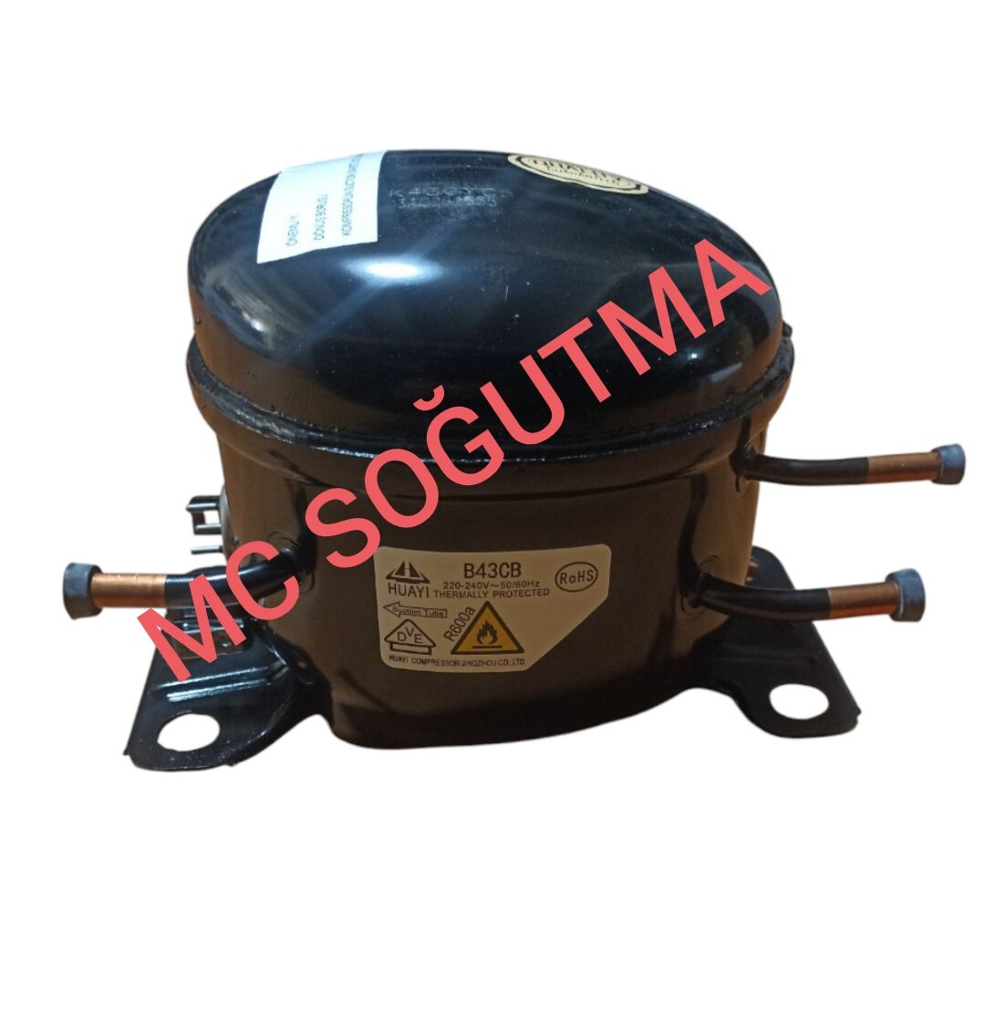 GARANTİSİZ KOMPRESÖR B43CB 1/8 59 KCAL R600 HUAYİ
