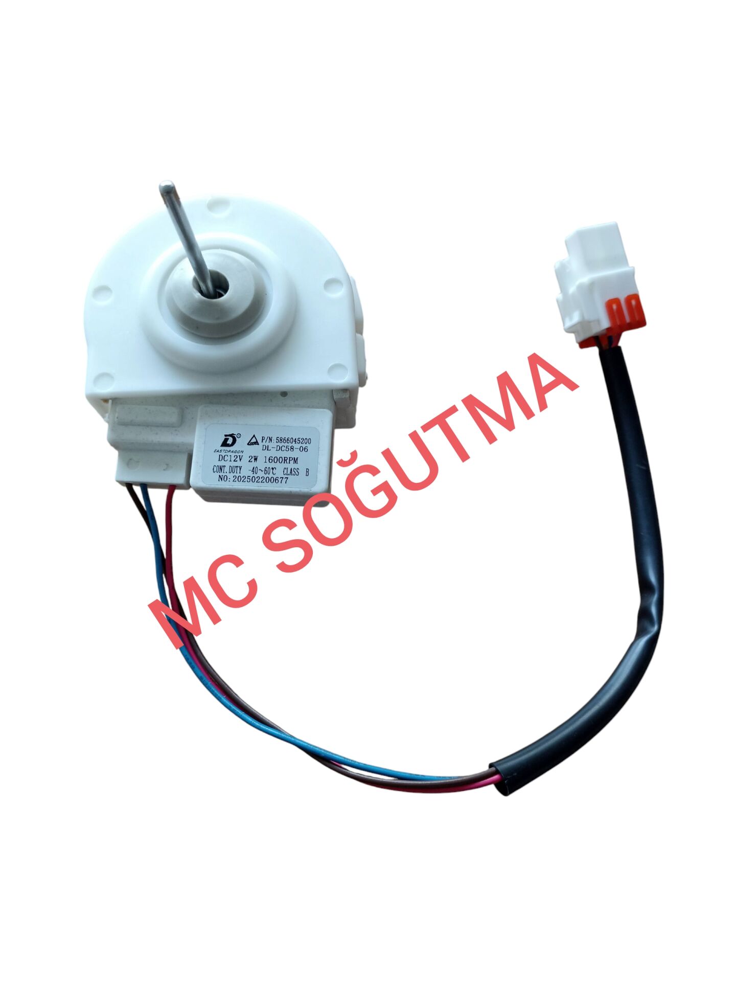 4397620100 ARÇELİK FAN MOTORU KONDANSER BUZDOLABI YENİ TİP 12 VOLT