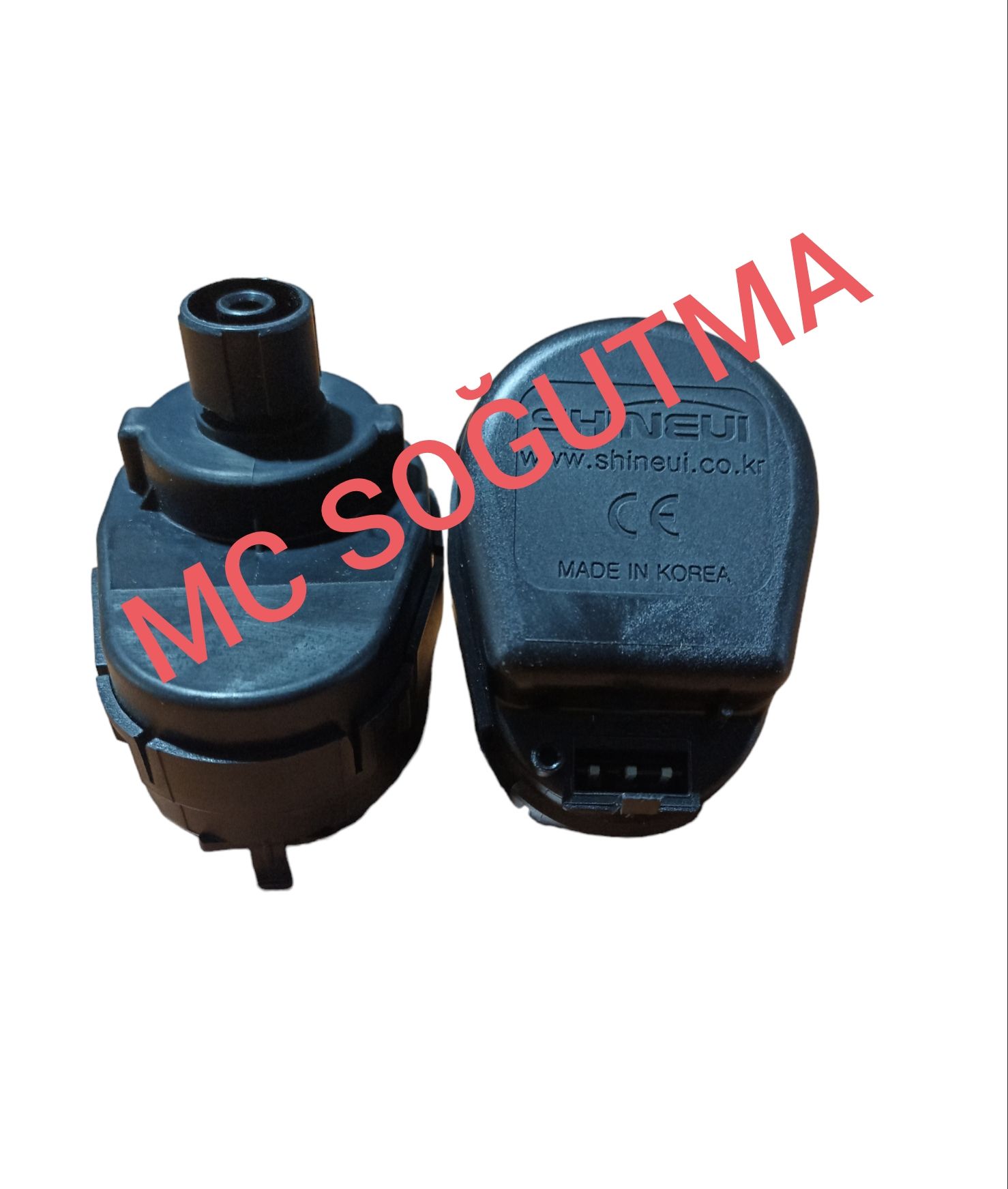 KOMBİ ÜÇ YOLLU VANA MOTORU 220-240V WARMHAUS İĞNE SÖKET SİYAH